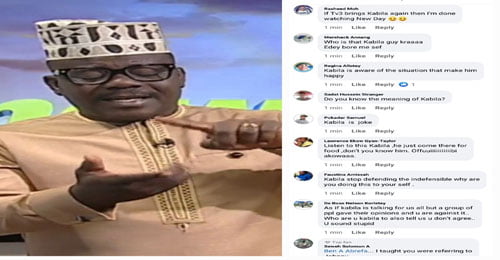 Ghanaians tell TV3 not to bring him back to their political show.