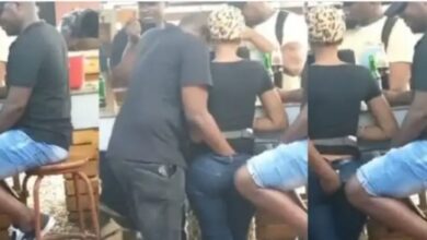 Man Spotted Pressing A Lady's Nyash In Public Without Shame Surface Online [Watch]