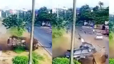 CCTV footage of a terrible accident at Labone Junction has surfaced.