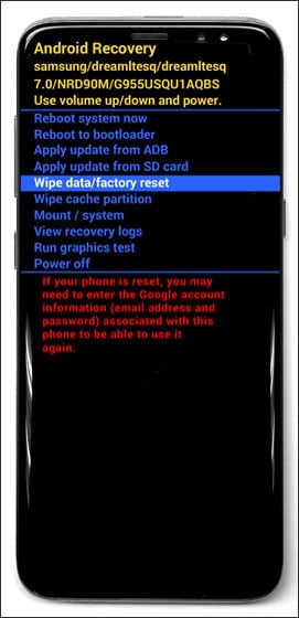 How to factory reset Samsung Galaxy S8 / S8+ (Powered Off)