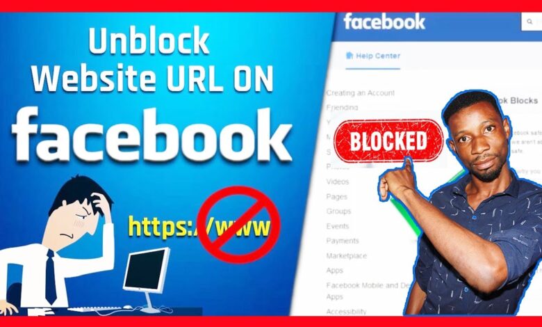How to Unblock URL on Facebook